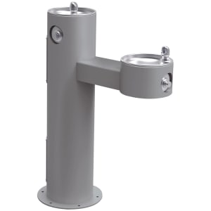 189-LK4420FRKGRY Bi Level Pedestal Drinking Fountain - Non Refrigerated, 14"W x 31"D x...