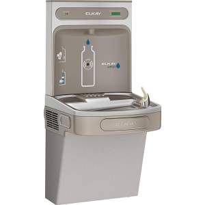 189-LZS8WSLK Wall Mount Drinking Fountain w/ Bottle Filler - Refrigerated, Filtered