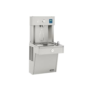189-VRC8WSK Wall Mount Drinking Fountain w/ Bottle Filler - Refrigerated, Non Filtered