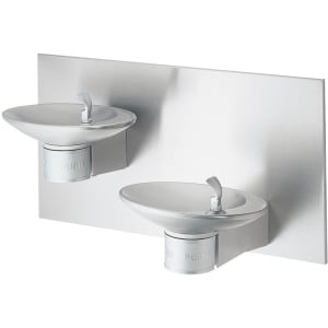 189-7434004883 Wall Mount Bi Level Drinking Fountain - Non Refrigerated, Non Filtered, Stainless...