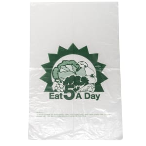 909-E1117LLDD5 Printed Produce Bag - 17" x 11", Poly