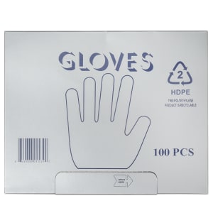 909-HGLV Disposable Poly Gloves, Clear