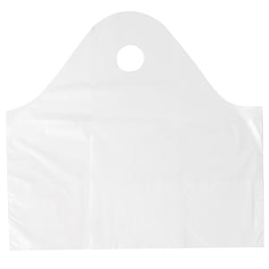 909-TO191895 Poly Take Out Bag w/ Handles - 19" x 18" x 9 1/2", White