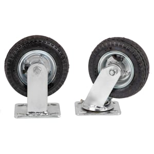 607-BCWHP6 6" Pneumatic Wheels for Full Size Bellman's Carts, Gray