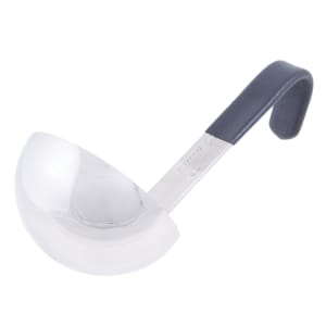 175-4970620 6 oz Jacob's Pride® Collection Ladle - Stainless Steel, Black Kool-Touch® Handle