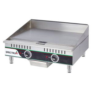 080-EGD24M 24" Electric Griddle w/ Manual Controls - 1/2" Steel Plate, 208-240v/1ph
