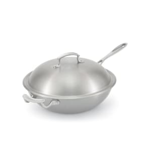 175-49418 12" Miramar® Display Cookware Stir-Fry Pan - Aluminum Bottom, Stainless Steel