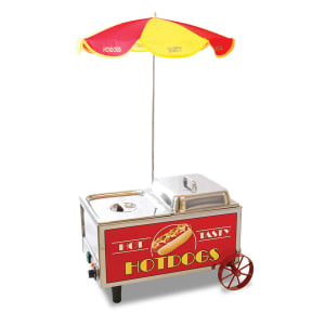 080-60072 Countertop Mini Hot Dog Cart w/ (60) Hot Dog & (30) Bun Capacity, 120v