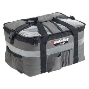 Winco BGCB-2314 Wingo Premium Catering Bag - Gray - 23 x 15 x 14