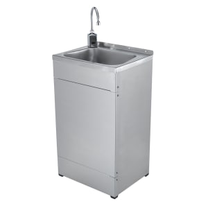 064-TPS1015E3130V5 35 3/16"H Portable Sink w/ Touchless Faucet, Cold Water