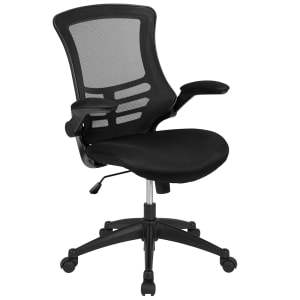 916-BLX5MBKGG Swivel Office Chair w/ Mid Back - Black Mesh Back & Seat