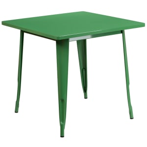 916-ETCT0021GN 31 1/2" Square Dining Height Table - Steel, Green