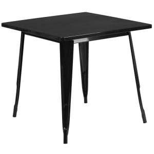 916-ETCT0021BK 31 1/2" Square Dining Height Table - Steel, Black