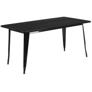 916-ETCT005BK Rectangular Dining Height Table - 63"W x 31 1/2"D, Steel, Black