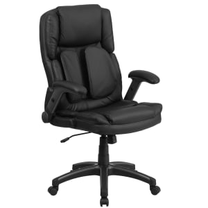 916-BT90275H Swivel Office Chair w/ High Back - Black LeatherSoft Upholstery