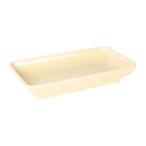 701-M85145BCY 14 1/2" x 8 1/2" Rectangular Pappasan Platter - Melamine, Banana Crepe