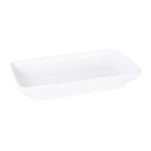 701-M85145NW 14 1/2" x 8 1/2" Rectangular Pappasan Platter - Melamine, Display White