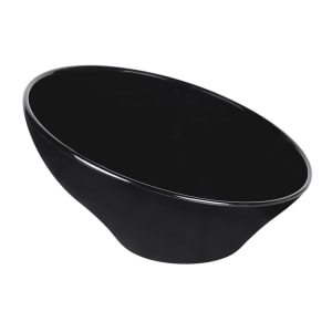 701-M115B 2 qt Round Melamine Serving Bowl, Black