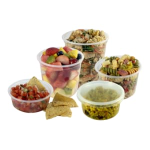 538-EDLIDA Lid for Deli Containers - Polypropylene, Clear