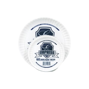 538-E3040000066 9" Paper Plate - Uncoated, White