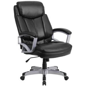 916-GO18501LEA Swivel Big & Tall Office Chair w/ High Back - Black LeatherSoft Upholstery