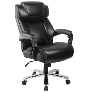 916-GO2223BK Swivel Big & Tall Office Chair w/ High Back - Black LeatherSoft Upholstery