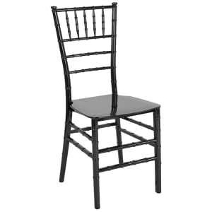 916-LEBLKM Stacking Chiavari Chair - Polycarbonate, Black