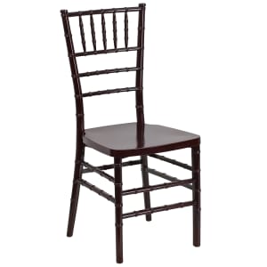 916-LEMAHOGANYGG Stacking Chiavari Chair - Polycarbonate, Mahogany