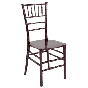 916-LEMAHOGANYM Stacking Chiavari Chair - Polycarbonate, Mahogany