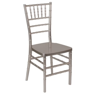 916-LEPEWTER Stacking Chiavari Chair - Polycarbonate, Pewter