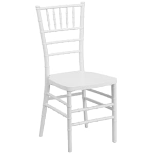 916-LEWHT Stacking Chiavari Chair - Polycarbonate, White