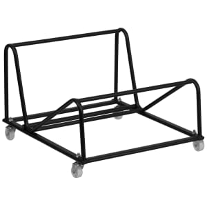 916-RUT188DOLLY Stacking Chair Dolly w/ (30) Chair Capacity - Steel, Black