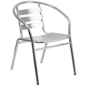 916-TLH017B Stacking Armchair w/ Ladder Back, Aluminum