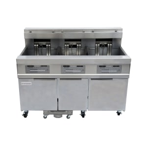 006-31814EF2083 Electric Fryer - (3) 60 lb Vats, Floor Model, 208v/3ph
