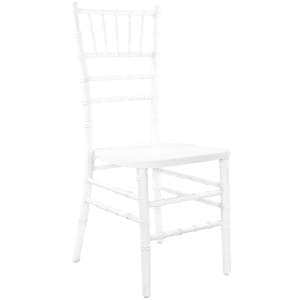 916-WDCHIW Chiavari Chair - Hardwood, White