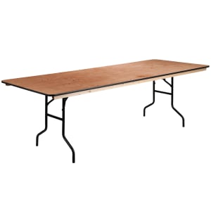 916-XA3696P Rectangular Folding Banquet Table w/ Hardwood Top - 96"W x 36"D x 30"H