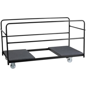 916-XA74DOLLY Folding Table Dolly w/ (10) 72" Round Table Capacity - Steel, Black
