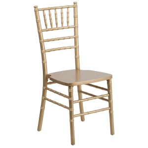 916-XSGOLDGG Chiavari Chair - Acacia Wood, Gold