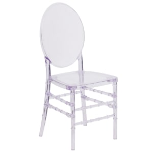 916-Y3 Stacking Florence Chair - Polycarbonate, Clear Ice