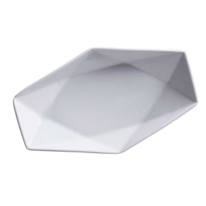 284-PA1101610324 6" Hexagon Artisan Plate - Porcelain, Bright White