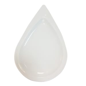 284-PA1101610524 Teardrop Artisan Plate - Porcelain, Bright White