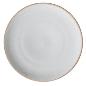 284-PA1605712812 11" Round Artisan Plate - Porcelain, Beige