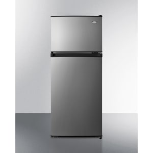 162-CP73PL 4.5 cu ft Compact Refrigerator & Freezer w/ Solid Doors - Stainless/Black, 115v