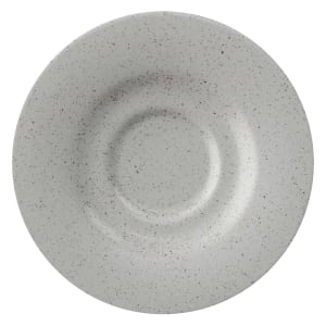 284-PP1944900324 6 1/2" Round Cosmos Moon Tea/Bouillon Saucer - Porcelain, Speckled Gray
