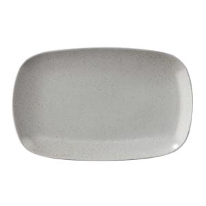 284-PP1944917612 13 2/5" x 8 1/4" Rectangular Cosmos Moon Tray - Porcelain, Speckled Gray
