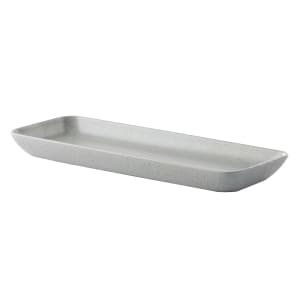 284-PP1944497712 14 1/6" x 5 1/2" Rectangular Cosmos Moon Tray - Porcelain, Speckled Gray