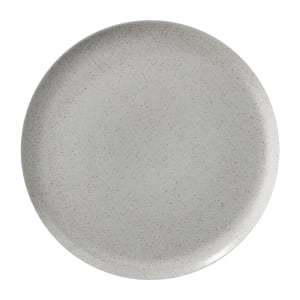284-PA1944712812 11" Round Cosmos Moon Plate - Porcelain, Speckled Gray