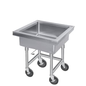 009-9FMS12 34"H Portable Soak Sink w/ 12"D Bowl, Drain Connection