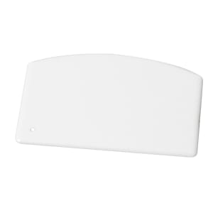 080-PDS5PK Plastic Dough Scraper - 5 1/2" x 3 3/4", White