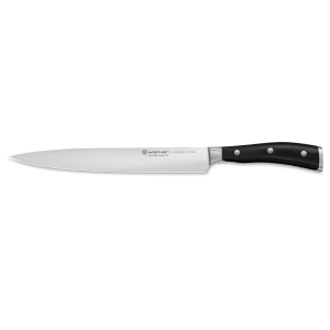618-4506723 9" Carving Knife w/ Black Polypropylene Handle, High Carbon Steel
